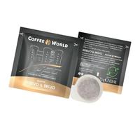 COFFEE WORLD, 100 cialde gusto INTENSO E DECISO, Cialda filtro carta COMPOSTABILE formato ESE44 7,5gr