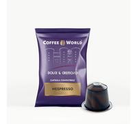 Coffee World, 150 capsule compatibili con macchina da caffè Nespresso®* Dolce & Cremoso 5,5g