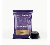 COFFEE WORLD, 75 capsule compatibili con macchine da caffè Bialetti®* gusto Dolce e Cremoso (1 confezione da 75 capsule imbustate)
