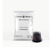 COFFEE WORLD, 75 capsule compatibili con macchine da caffè NESPRESSO®* DECAFFEINATO (imbustate singolarmente)