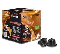 COFFEE WORLD, 96 capsule compatibili con macchine da caffè Dolce Gusto gusto Marsissimo, cioccolato e caramello, 6 box da 16 capsule da 13g