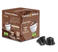 COFFEE WORLD, Cioccolato 96 capsule compatibili con Dolce Gusto macchina da caffè ad uso domestico (6 box da 16 capsule) SUPER CIOCK