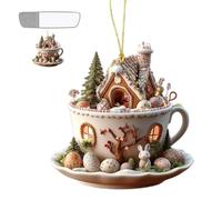 Coffees Easter Tree Ornaments | Easter Egg Bunny House Coffee Cup Decoratio