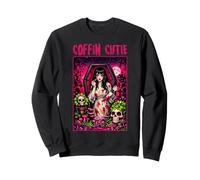 Coffin Cutie Dark Humor Pulp Horror Goth Glam Donne Adulte Felpa