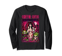 Coffin Cutie Dark Humor Pulp Horror Goth Glam Donne Adulte Maglia a Manica