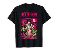 Coffin Cutie Dark Humor Pulp Horror Goth Glam Donne Adulte Maglietta
