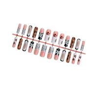 Coffin Press On Nails Stick Finto Lucido In Punte Francese Da 12 Dimensioni 24pc Per Decorazioni Artistiche Fai Un Chiodo Finto