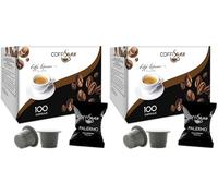 COFFISANO 100 Capsule di Caffè Compatibili con Nespresso Miscela Palermo - Espresso Monodose Italiano, Aroma Sapore Intenso e Corposo (Confezione da 2)
