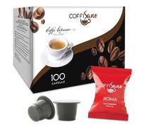 COFFISANO 100 Capsule di Caffè Compatibili con Nespresso Miscela Roma - Espresso Monodose Italiano - Gusto Cremoso ed Equilibrato
