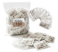 Coffisano 150 Bustine di Zucchero Bianco 4 gr, Monodose, Confezionate Singolarmente, Accessori per Caffè, Cappuccino, Tè, Bevande, Bar, Ufficio, Casa