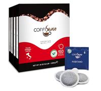 COFFISANO 150 Cialde Caffè in Filtro Carta Compostabile ESE 44 mm Miscela Positano, Bustine di Espresso Italiano Monodose - Gusto Intenso e Aromatico