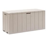 Coffre de jardin BRAVO - Résine - Toomax - Taupe - Capacité 270L - 117,5 x 45 x 56 cm