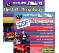 Coffret 2 CD Play-Back Karaoké "Grease & Best of Broadway"