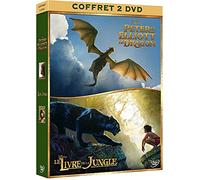 Coffret 2 films : le livre de la jungle ; peter et elliott le dragon