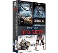 coffret 3 dvd 100% guerre : normandy / memorial day / saints and soldiers