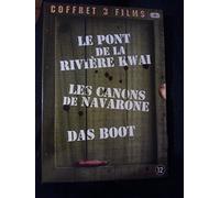 COFFRET 3 DVD : LE PONT DE LA RIVIERE KWAI + LES CANONS DE NAVARONE + DAS BOOT