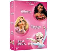 Vaiana, la légende du bout du monde + Raiponce + La Reine des neiges (DVD) Delva
