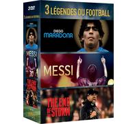 Coffret 3 LÉGENDES DU FOOT: MESSI+THE END OF THE STORM+MARADONA