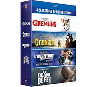 Coffret 4 films cultes - Gremlins + Les Goonies + L'Aventure intérieure + Le Géant de fer - "Les références du film READY PLAYER ONE" - 4 Blu-Ray