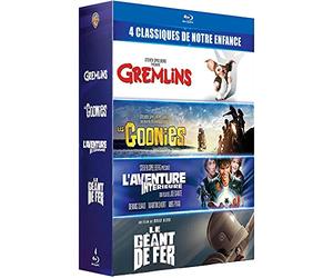 Coffret 4 films cultes - Gremlins + Les Goonies + L'Aventure intérieure + Le Géant de fer - "Les références du film READY PLAYER ONE" - 4 Blu-Ray