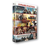 Coffret 5 films d'action : l'agence tous risques ; bad ass ; deadly impact ; bad yankee ; commando