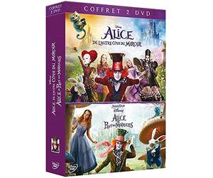 Coffret alice 2 films : alice au pays des merveilles ; alice de l'autre côté du miroir