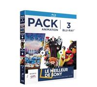 Coffret Animation - Pack 3 Blu-ray (Les Shtroumpfs et le Village Perdu - Hotel Transylvanie 2 - Angry Birds le Film)