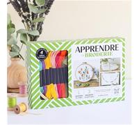 Coffret Apprendre la broderie: Apprenez les bases de la broderie et brodez votre projet préféré