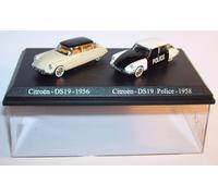 Coffret Atlas Duo 2 Metal Uh Citroen Ds 19 Berlina 1956 Polizia 1958 Ho 1/87