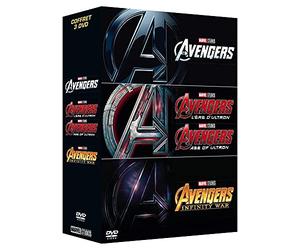 Coffret avengers 1 à 3 : avengers ; l'ère d'ultron ; infinity war