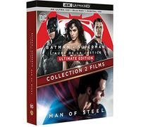 Coffret batman / superman 2 films : batman V superman : l'aube de la justice ; man of steel 4k ultra hd