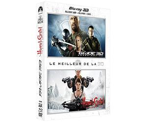 Coffret blu ray 3D : g.I. joe 2 : conspiration ; hansel et gretel : witch hunters