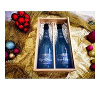 Coffret cadeau Marquis de Pomereuil /2 Brut/Vitre transparente