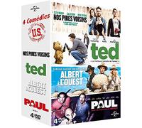 Coffret comédies u.s. 4 films : paul ; ted ; albert à l'ouest ; nos pires voisins