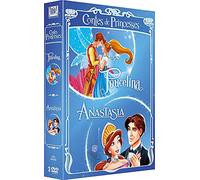Coffret contes de princesses 2 films : poucelina ; anastasia