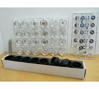 Coffret de 24 JANTES D 40mm Tuning CHROMEES 1/18 D 1.57 in