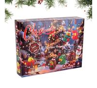 Coffret De Canards De Noël - Jouets Pour Le Compte À Rebours Des Fêtes De 24 Jours, Cadeaux Festifs Pour Le Bain | Figurine De Collection Mignonnes Aux Motifs Variés, Mini-Canards Amusants