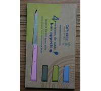 Coffret Di 4 Coltelli Da Tavola N°125 Bon Appétit Campagna Inox