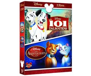 Coffret disney 2 films : les 101 dalmatiens ; les aristochats
