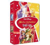 Coffret disney 2 films : robin des bois ; merlin l'enchanteur