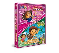 Coffret dora l'exploratrice : dora rock star ; go diego! sauvons le louveteau!