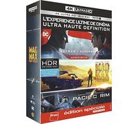Coffret Edition spéciale Blu-ray 4K Batman v Superman : L'aube de la justice, Mad Max : Fury Road, Pacific Rim