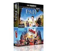 Coffret enfance 2 films : la grande aventure lego ; pan 4k ultra hd