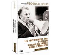 Coffret federico fellini : juliette des esprits ; il bidone ; les feux du music hall ; prova d'orchestra