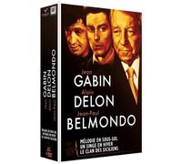 Coffret gabin, delon, belmondo ; un singe en hiver ; melodie en sous-sol ; le clan des siciliens