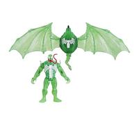 Figurina verde symbiote hydro-ailes, figurina da 10 cm con veicolo, giocattoli da supereroi per bambini di 4 anni