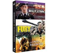 Coffret guerre 3 films : un jour dans la vie de billy lynn ; fury ; la chute du faucon noir