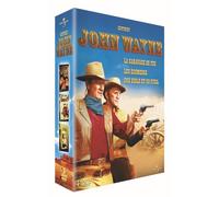 Coffret john wayne : 1 bible et 1 fusil ; la caravane de feu ; les écumeurs