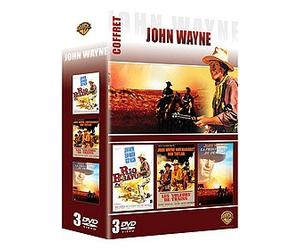 Coffret john wayne : rio bravo / les voleurs de train / la prisoniere du desert