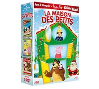 Coffret la maison des petits : sam le pompier ; peppa pig ; masha et michka
